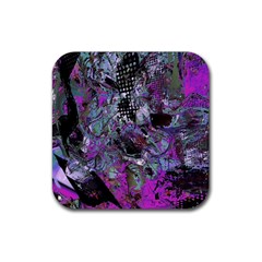 Lo-fi Hyperactivity Rubber Coaster (square)  by MRNStudios