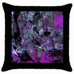 Lo-fi Hyperactivity Throw Pillow Case (black) by MRNStudios