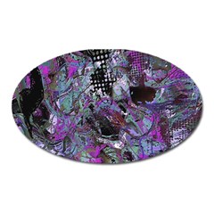 Lo-fi Hyperactivity Oval Magnet by MRNStudios