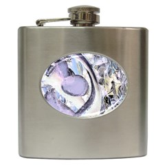 Landslide Baby Blue Hip Flask (6 Oz) by MRNStudios