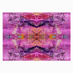 Magenta Kaleidoscope Large Glasses Cloth (2 Sides) by kaleidomarblingart