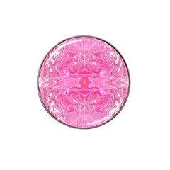 Pink Marbling Hat Clip Ball Marker (10 Pack) by kaleidomarblingart