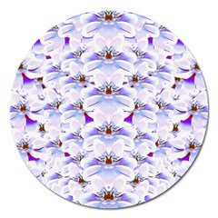 Love To The Flowers In A Beautiful Habitat Magnet 5  (round) by pepitasart