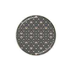Modern Geometric Ornate Pattern Design Hat Clip Ball Marker (4 Pack) by dflcprintsclothing