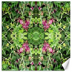 Emerald Patterns Canvas 16  X 16  by kaleidomarblingart