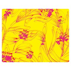 Floral Abstract Pattern Double Sided Flano Blanket (medium)  by designsbymallika