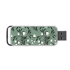 Folk Flowers Pattern Portable Usb Flash (one Side) by Eskimos