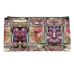 Collage Repeats  Pencil Case by kaleidomarblingart