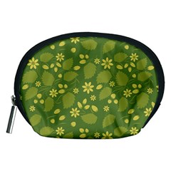 Folk Flowers Pattern Floral Surface Design  Accessory Pouch (medium) by Eskimos