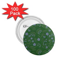 Folk Flowers Pattern Floral Surface Design 1 75  Buttons (100 Pack)  by Eskimos