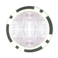 Inked Petals On Pink Poker Chip Card Guard (10 Pack) by kaleidomarblingart