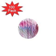 Flowing Petals 1  Mini Magnets (100 Pack) 