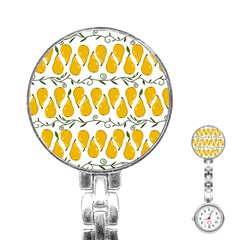 Juicy Yellow Pear Stainless Steel Nurses Watch by SychEva