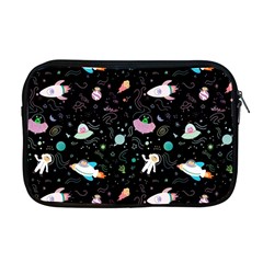 Funny Astronauts, Rockets And Rainbow Space Apple Macbook Pro 17  Zipper Case by SychEva