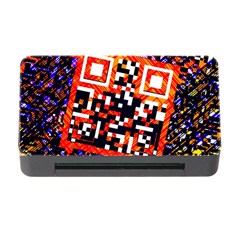 Root Humanity Bar And Qr Code In Flash Orange And Purple Memory Card Reader With Cf by WetdryvacsLair