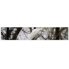 White Egret Large Flano Scarf  by SomethingForEveryone