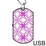 Great Vintage Pattern D Pattern 6-21-4 Dog Tag USB Flash (One Side)