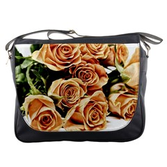 Roses-flowers-bouquet-rose-bloom Messenger Bag by Sapixe