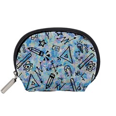 Science-education-doodle-background Accessory Pouch (small) by Sapixe