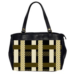 Art-stripes-pattern-design-lines Oversize Office Handbag (2 Sides)