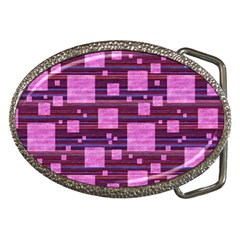 Squares-purple-stripes-texture Belt Buckles by Sapixe