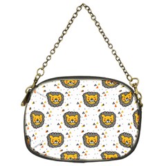 Lion Heads Pattern Design Doodle Chain Purse (one Side) by Sapixe