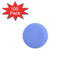 Soft Pattern Blue 1  Mini Magnets (100 Pack) 