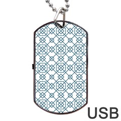 Arabic Vector Seamless Pattern Dog Tag Usb Flash (two Sides) by webstylecreations