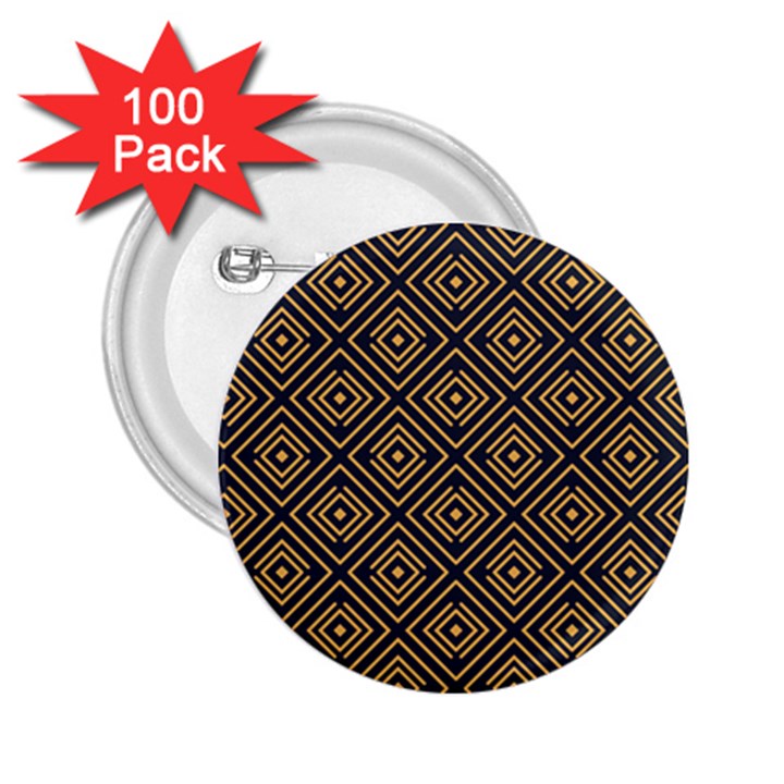 Art deco vector pattern 2.25  Buttons (100 pack) 