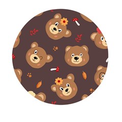 Bears-vector-free-seamless-pattern1 Mini Round Pill Box (pack Of 3) by webstylecreations