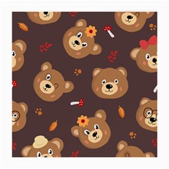 Bears-vector-free-seamless-pattern1 Medium Glasses Cloth by webstylecreations