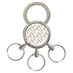 Retro Fun 821d 3-ring Key Chain by PatternFactory