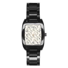 Retro Fun 821d Stainless Steel Barrel Watch by PatternFactory