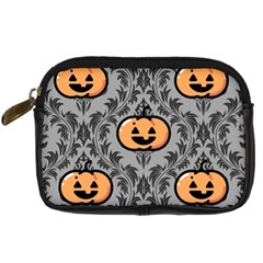 Pumpkin Pattern Digital Camera Leather Case by InPlainSightStyle