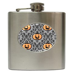 Pumpkin Pattern Hip Flask (6 Oz) by InPlainSightStyle