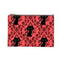 Cat Pattern Cosmetic Bag (large) by InPlainSightStyle