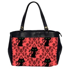 Cat Pattern Oversize Office Handbag (2 Sides) by InPlainSightStyle