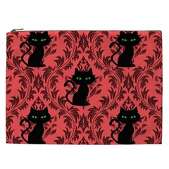 Cat Pattern Cosmetic Bag (xxl) by NerdySparkleGoth