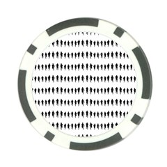 Athletic Running Graphic Silhouette Pattern Poker Chip Card Guard (10 Pack) by dflcprintsclothing