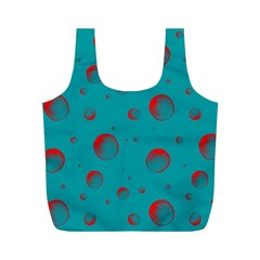 Red Drops Full Print Recycle Bag (m) by SychEva