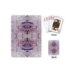 Amethyst Repeats Iv Playing Cards Single Design (mini) by kaleidomarblingart