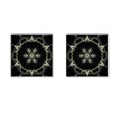 Bnw Mandala Cufflinks (square) by MRNStudios