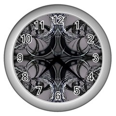 Lunar Phases Wall Clock (silver) by MRNStudios