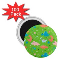 Funny Dinosaur 1 75  Magnets (100 Pack)  by SychEva