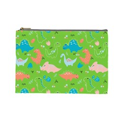 Funny Dinosaur Cosmetic Bag (large) by SychEva