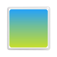 Gradient Blue Green Memory Card Reader (square) by ddcreations