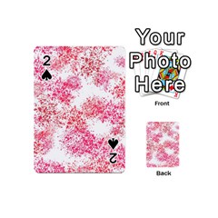 Red Splashes On A White Background Playing Cards 54 Designs (mini) by SychEva