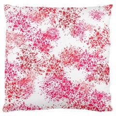 Red Splashes On A White Background Large Cushion Case (one Side) by SychEva