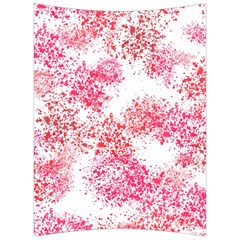 Red Splashes On A White Background Back Support Cushion by SychEva