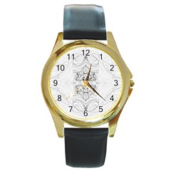 Mono Repeats I Round Gold Metal Watch